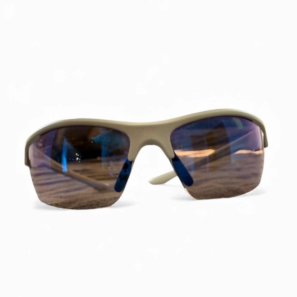 Rawlings Youth Baseball Sunglasses - White Frame with Blue Lenses